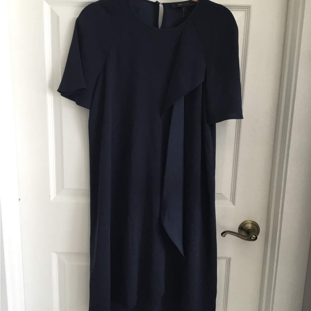 BCBGMaxAzria Dress with Front Drape Detail